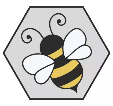 Klassisk tecknad bie bug väggdekal - Tenstickers