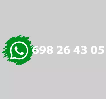 Whatsapp sociala medier logotyp klistermärke - Tenstickers
