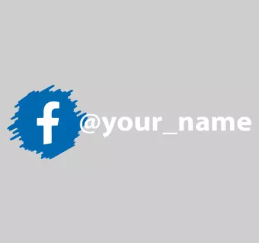 Facebook sociala medier logotyp tecken klistermärke - Tenstickers