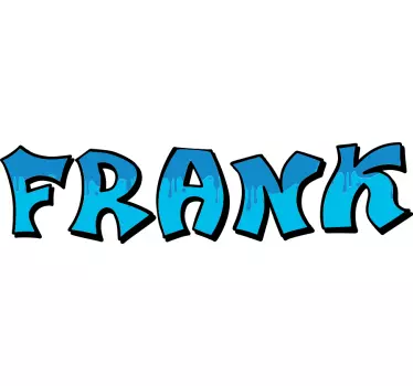 Personifierat graffiti stil namn urban dekal - Tenstickers