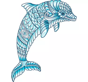 Dekorativt delfin fiskdekal - Tenstickers