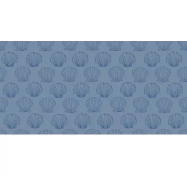 Snäckskal blå toner dekaler för möbler - Tenstickers