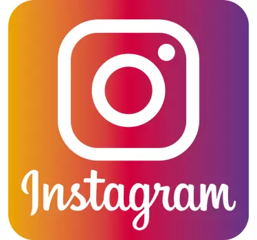 Logotyp instagram butiksfönster dekal - Tenstickers