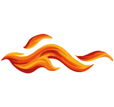 Racing flame bil dekal - Tenstickers
