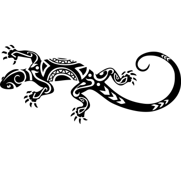 Tribal ödla bil dekal - Tenstickers
