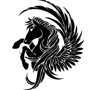 Mytisk pegasus djur vägg inredning - Tenstickers