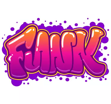 Funk graffiti väggdekal - Tenstickers