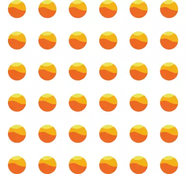 70-talet geometrisk väggdekal för solmönster - Tenstickers