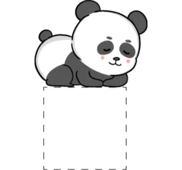 Sovande panda anime ljusbrytare täckmärke - Tenstickers