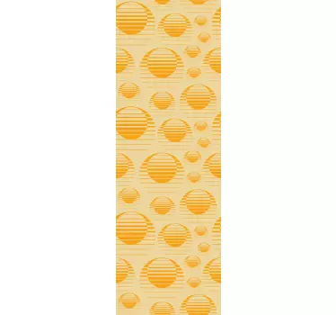 Retro solen dra kylskåp dekaler - Tenstickers