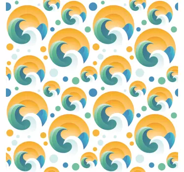 Sol- och vågdekaler för möbler - Tenstickers