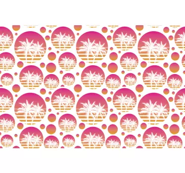 Solnedgång vintage landskap dekaler för möbler - Tenstickers