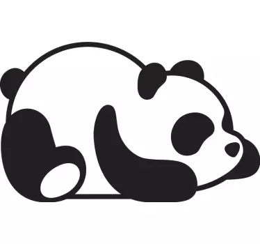 Baby panda för laptop klistermärken - Tenstickers