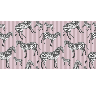 Zebra mönstrade klistermärken - Tenstickers