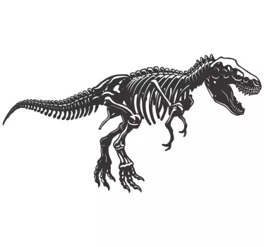 Dinosaurie skelett drake väggdekal - Tenstickers