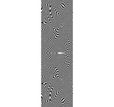Zebra 3d-effekt dusch klistermärke - Tenstickers