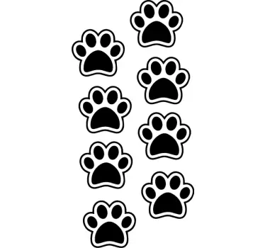 Chow tass tryck husdjur dekaler - Tenstickers