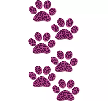 Leopard tryck tass tryck husdjur dekaler - Tenstickers