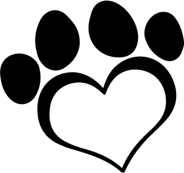 Hjärtformade tassdekaler - Tenstickers