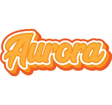 Graffiti namn orange urban dekal - Tenstickers