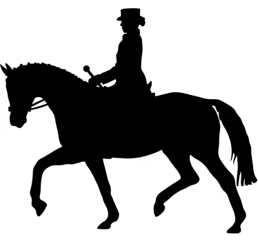 Dressyr häst gård djur dekal - Tenstickers