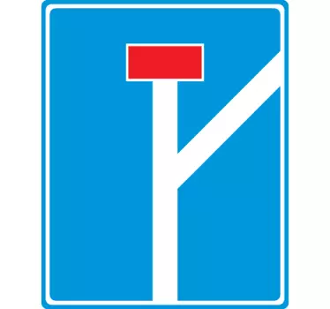 återvändsgränd med klistermärke för vägavledningsskylt - Tenstickers