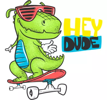 Cool dinosaur drake väggdekal - Tenstickers