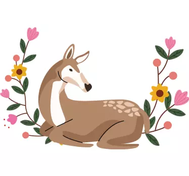 Väggklistermärken djur avkopplande älgdesign - Tenstickers