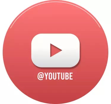Youtube personlig fönster dekal - Tenstickers