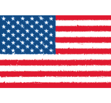 Usa amerikanska flaggan hemmabio klistermärke - Tenstickers