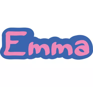 Blockera namn cykel dekal - Tenstickers