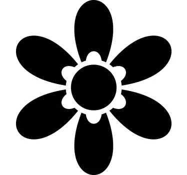 Blommig solcykel Klistermärke cykel - Tenstickers
