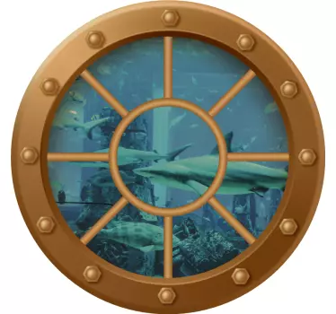 Natur klistermärke underwater view portal - Tenstickers