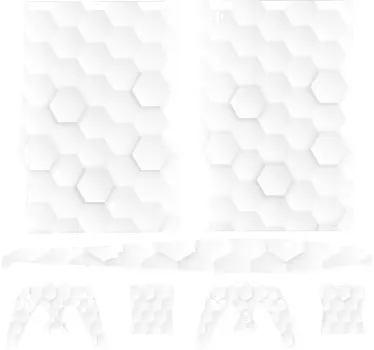 Vita hexagoner ps5 dekal - Tenstickers