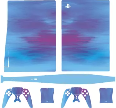 Ps5 klistermärke färgglad spelöverdrag - Tenstickers
