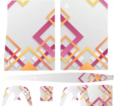 Ps5 klistermärke geometrisk konfiguration idé - Tenstickers