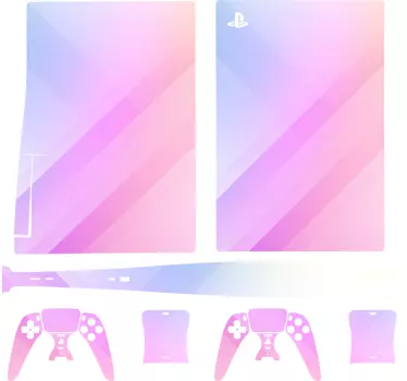 Abstrakt banner mall ps5 dekal - Tenstickers