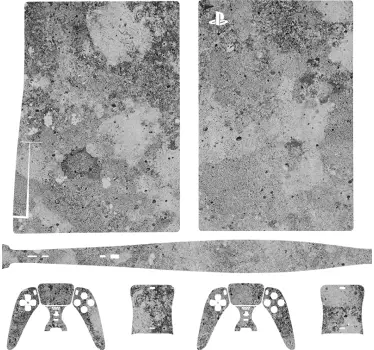 Abstrakt konkret bakgrund ps5 dekal - Tenstickers