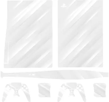Ps5 klistermärke vit konsolskin - Tenstickers
