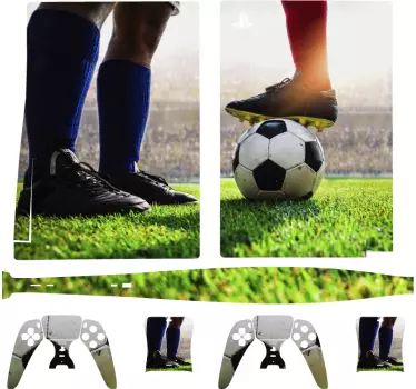 Fotbollsspelare playstation 5 dekal - Tenstickers