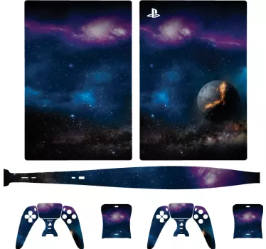 Kosmos playstation 5 skin dekal - Tenstickers