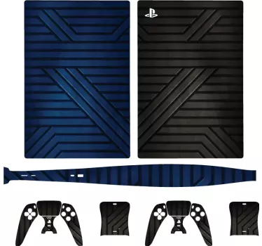 Metalliska skin playstation 5-klistermärken - Tenstickers