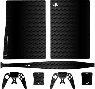Svart kol skin playstation 5 dekal - Tenstickers
