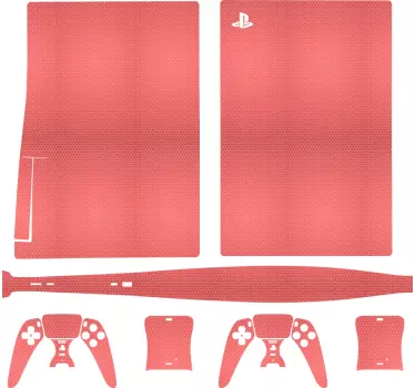 Rosa kol skin playstation 5 dekal - Tenstickers