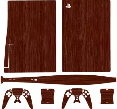Playstation 5 vinyl dekal med körsbärsskinn - Tenstickers