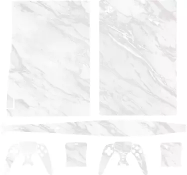Ps5 vit marmor hud playstation 5 dekal - Tenstickers