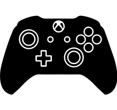 2d-kontroller mockup playstation dekal - Tenstickers