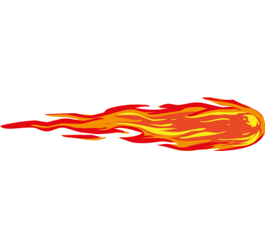 Klistermarken till bilen Eld Flammar - Tenstickers