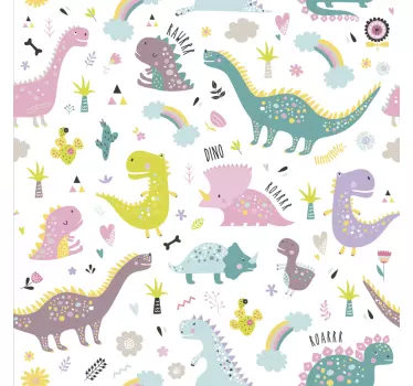 Dinosaurie kallax dekaler för möbler - Tenstickers