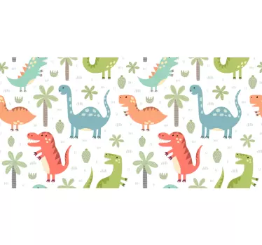 Glada dinosaurier kallax dekaler för möbler - Tenstickers